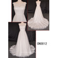 Elegant A-Line Wedding Dress Beaded